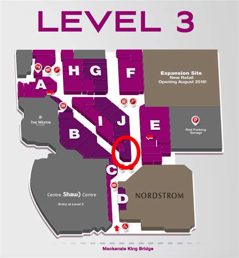 rideau centre parking map.